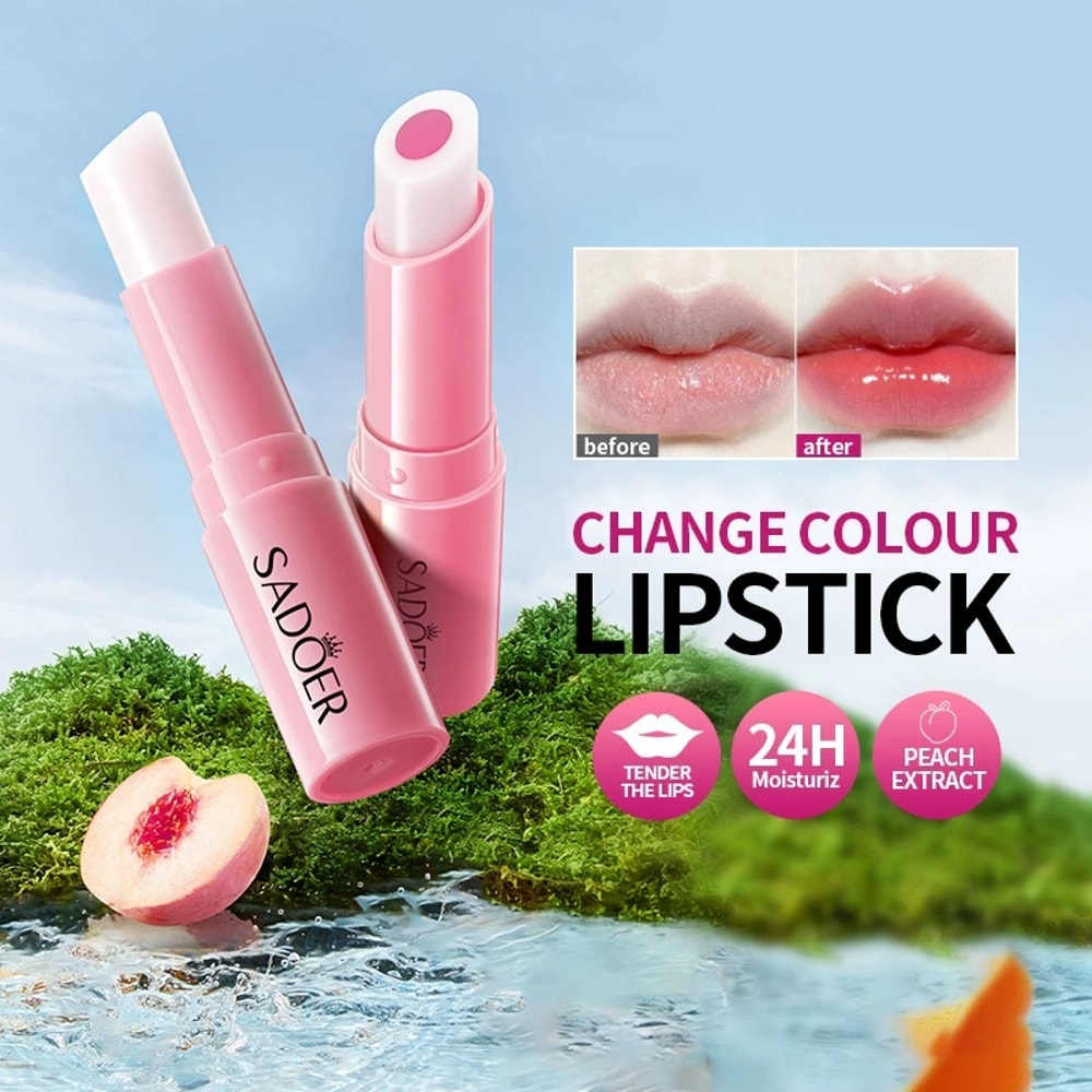 Warm Color Changing, Lip Balm Lip Plumper, Moisturizing Anti-Wrinkles, Nourishing Skin Care, Plump Lips, Lipstick