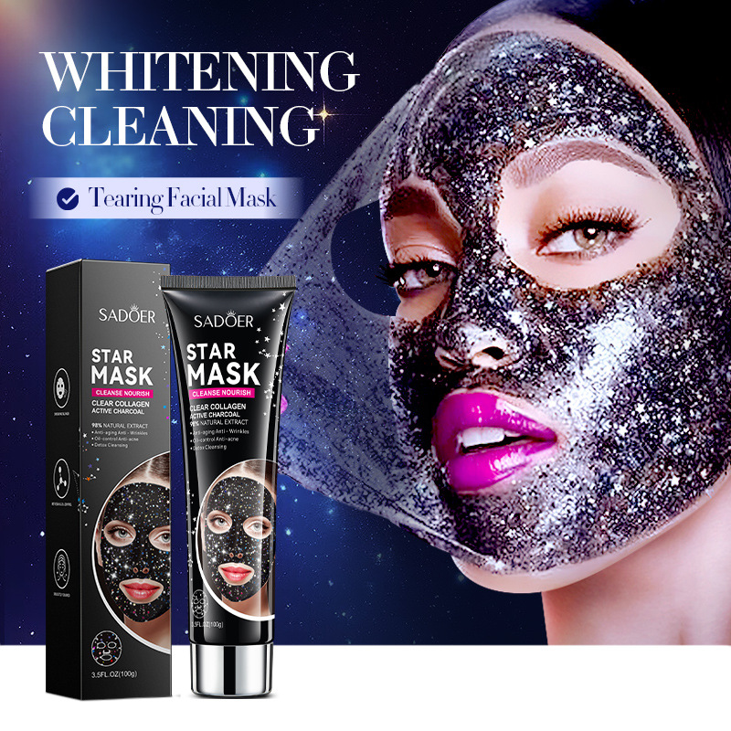 Brightening Firming, Starry Facial Peeling Masks, Tear off Facial Mask, Removal Blackhead, Tearing Face Mask