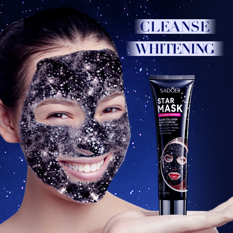 Brightening Firming, Starry Facial Peeling Masks, Tear off Facial Mask, Removal Blackhead, Tearing Face Mask