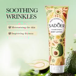 moisturising exfoliating avocado body lotion, skin care cream, smooth tender nourishing cream, anti drying, leg arm back