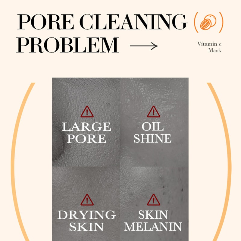 Vitamin C Solid, Moisturizing Clay Face Mask, Facial Mask Clay Mud Stick, Oil Control, Pore Cleaning, Remove Blackhead