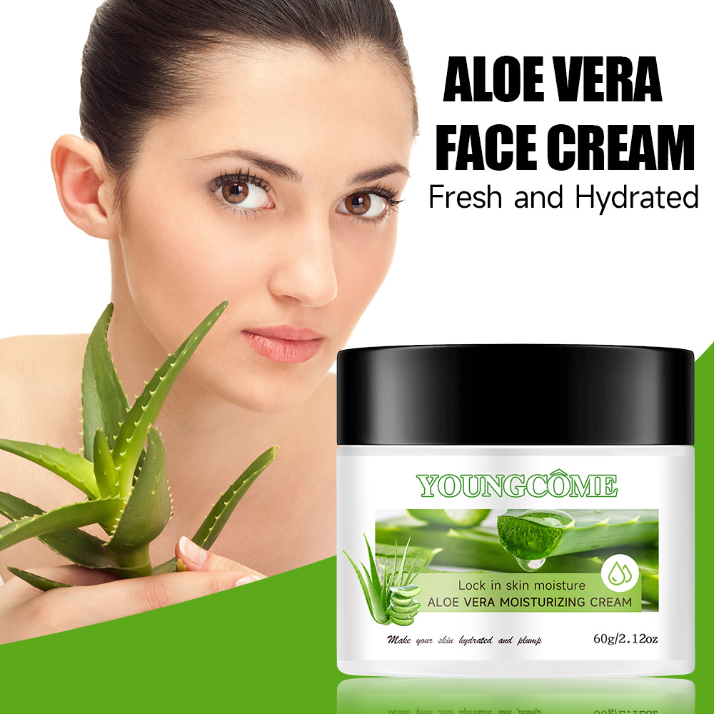 Aloe Vera Face Cream, Hyaluronic Acid Deep Moisturizing, Hydrating Plant Essence, Nourishing Skin Care, Anti-Wrinkle