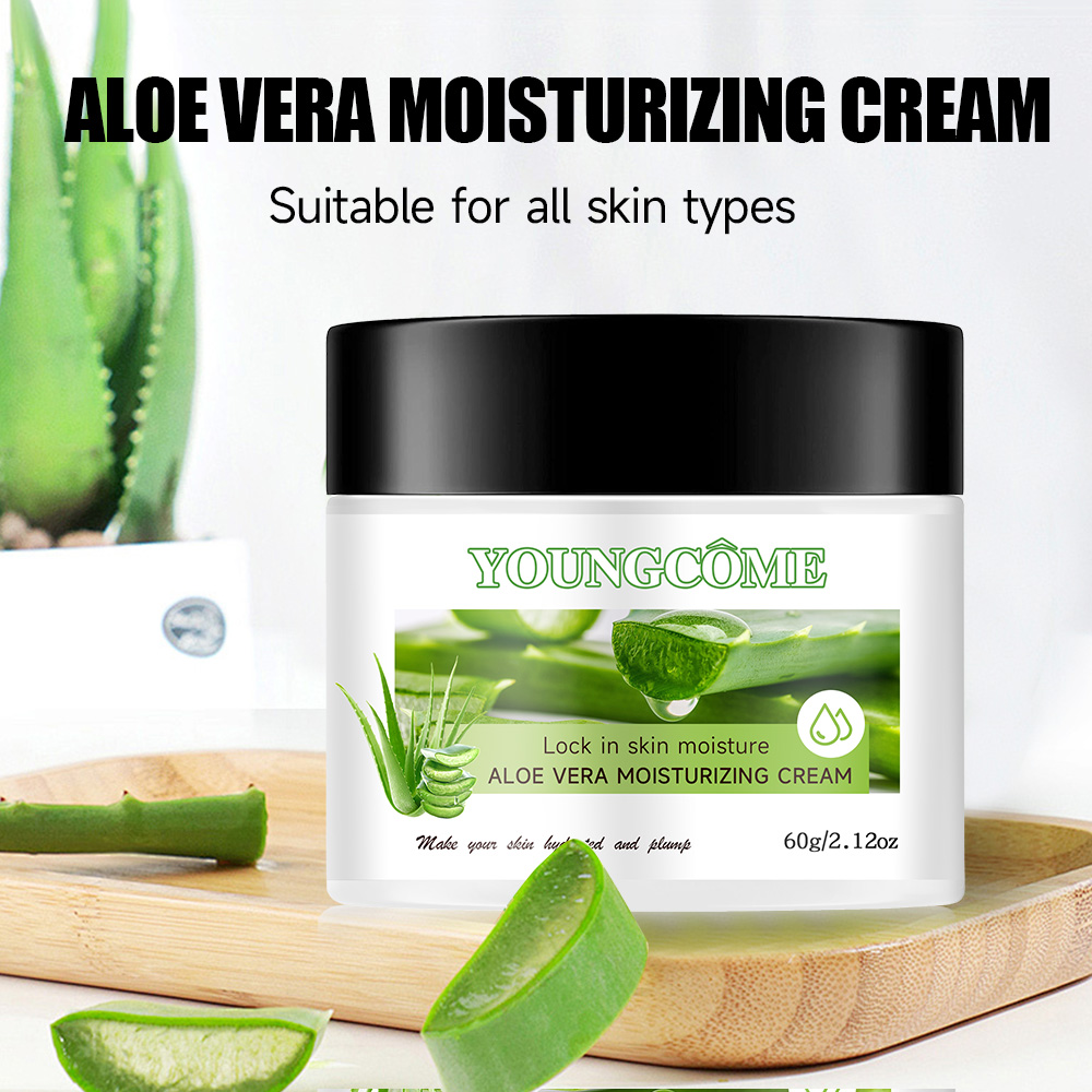 Aloe Vera Face Cream, Hyaluronic Acid Deep Moisturizing, Hydrating Plant Essence, Nourishing Skin Care, Anti-Wrinkle
