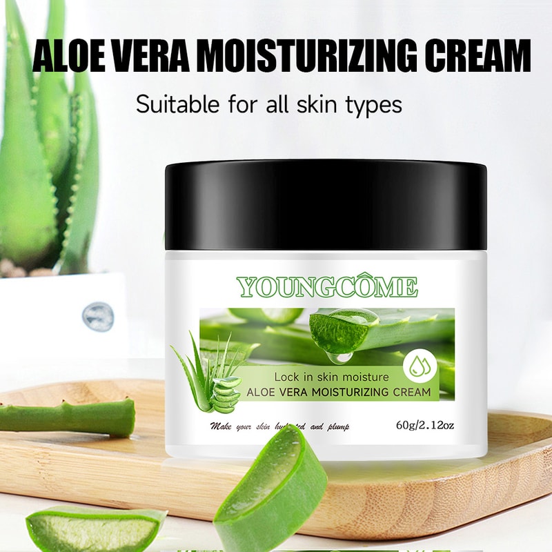 Aloe Vera Face Cream, Hyaluronic Acid Deep Moisturizing, Hydrating Plant Essence, Nourishing Skin Care, Anti-Wrinkle