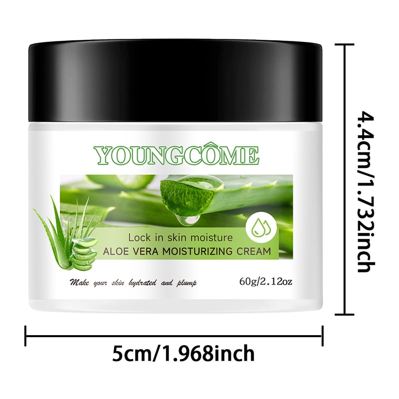 Aloe Vera Face Cream, Hyaluronic Acid Deep Moisturizing, Hydrating Plant Essence, Nourishing Skin Care, Anti-Wrinkle