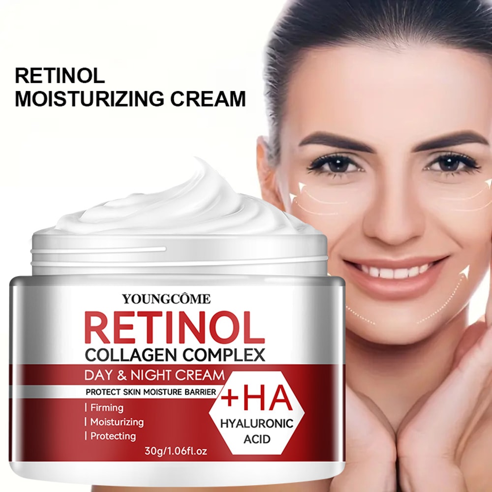 Retinol Collagen Facial Care Moisturizing Cream Deep Hydration Skin Repair Anti Aging Suitable For 1