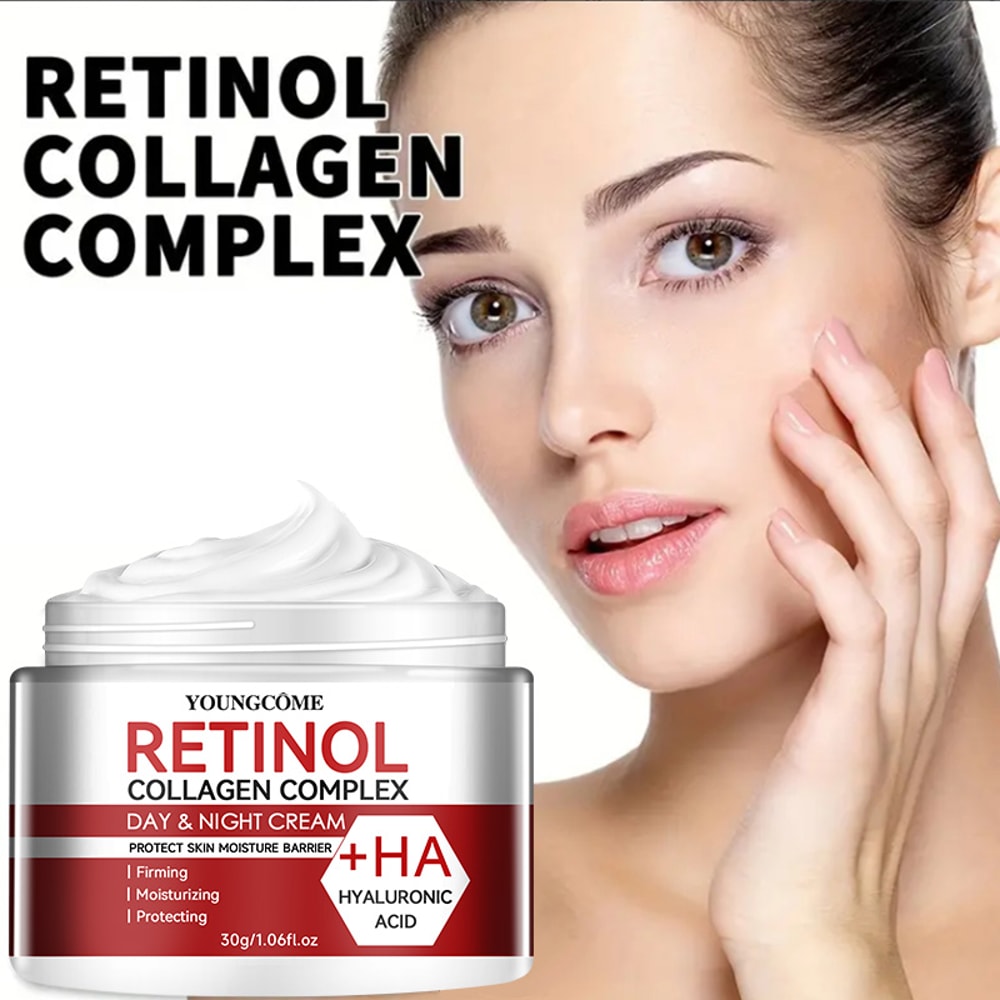 Retinol Collagen Facial Care Moisturizing Cream Deep Hydration Skin Repair Anti Aging Suitable For 2
