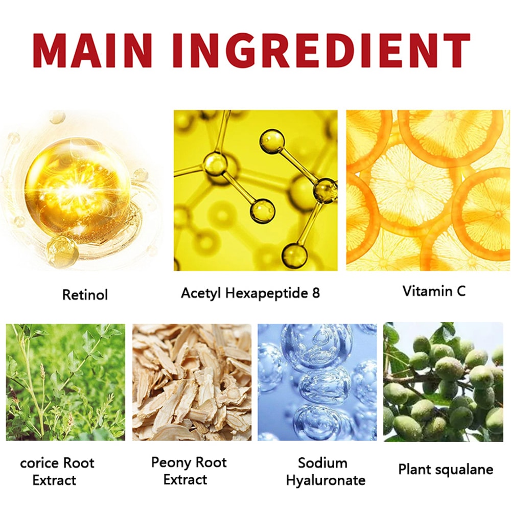 Retinol Collagen Facial Care Moisturizing Cream Deep Hydration Skin Repair Anti Aging Suitable For 3