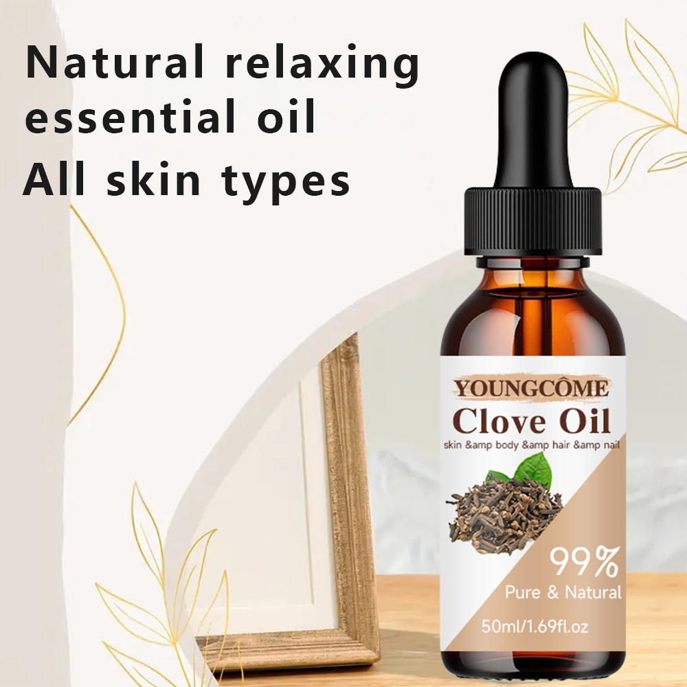 Clove Essential Oil, Moisturizing Repair for Face, Anti Aging, Helps Keep Skin Hydrated, Improves Skin Elasticity