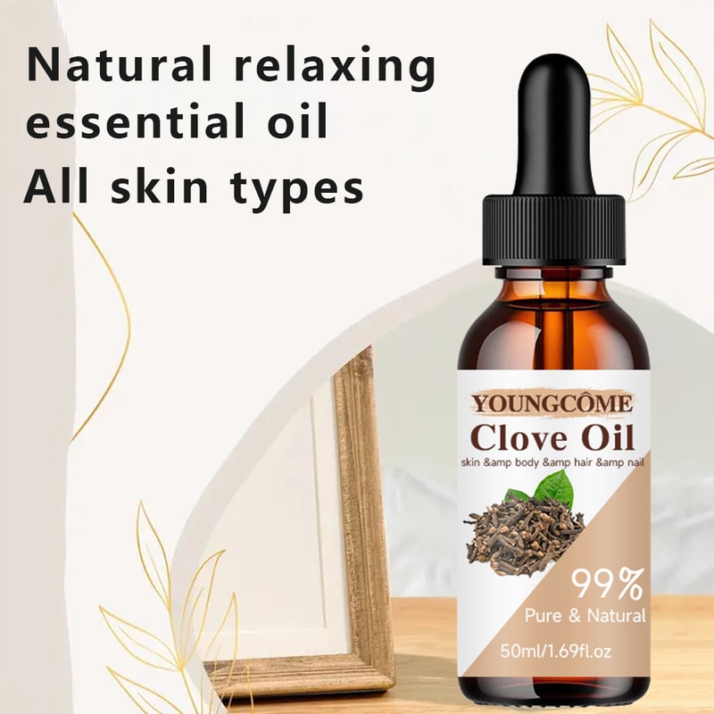 Clove Essential Oil, Moisturizing Repair for Face, Anti Aging, Helps Keep Skin Hydrated, Improves Skin Elasticity