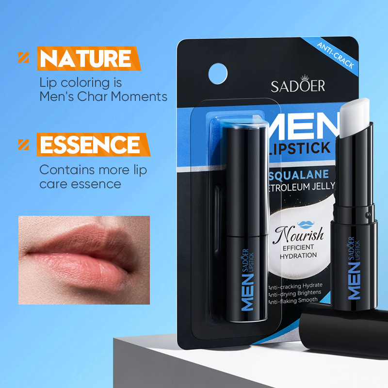 Men's Lip Balm, Moisturizing Anti Cracking, Repair Nourishing Hydrating, Lipstick for Men, Lips Skin Care Protection