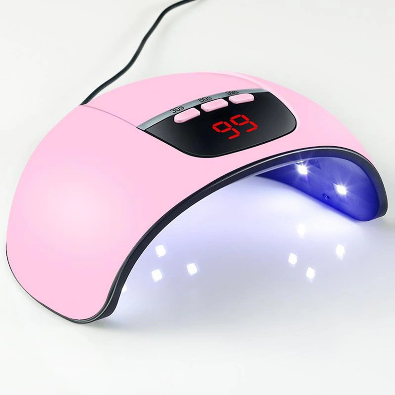 Portable UV LED Nail Lamp, Gel Nail Dryer Light, USB Charging Nail Art Dryer with 18 Infrared Smart Light Beads