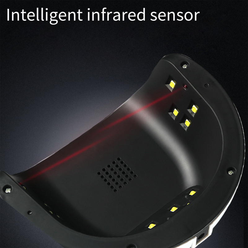 Portable UV LED Nail Lamp, Gel Nail Dryer Light, USB Charging Nail Art Dryer with 18 Infrared Smart Light Beads