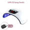 Portable UV LED Nail Lamp, Gel Nail Dryer Light, USB Charging Nail Art Dryer with 18 Infrared Smart Light Beads