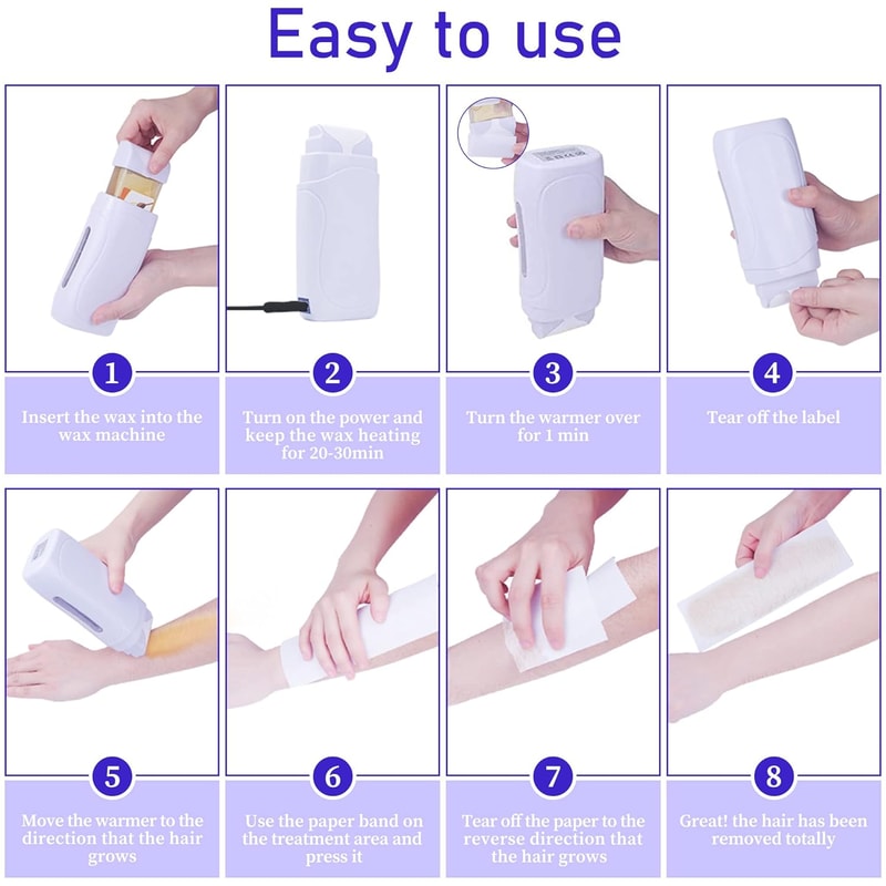 Portable Wax Heating Device Rapid Heating Epilator Wax Hair Removal Suitable For The Whole Body Wax 1