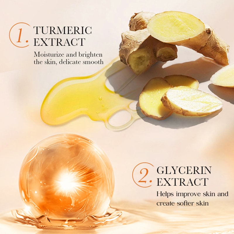 Turmeric Whitening, Face Cream Wrinkle Removal, Lighten Fine Lines, Moisturize, Facial Care, Makes Skin Look More Young