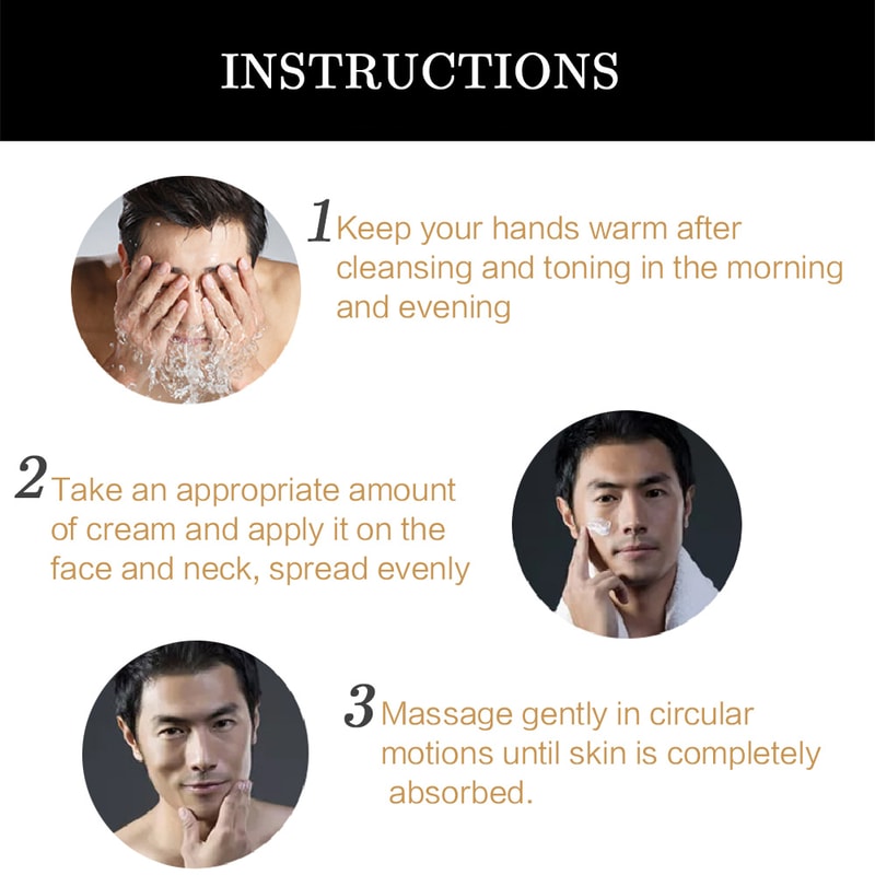 Mens Retinol Collagen Face Cream Skincare Hydrating Smooth Moisturizing Brightening Wrinkles Firmin 4