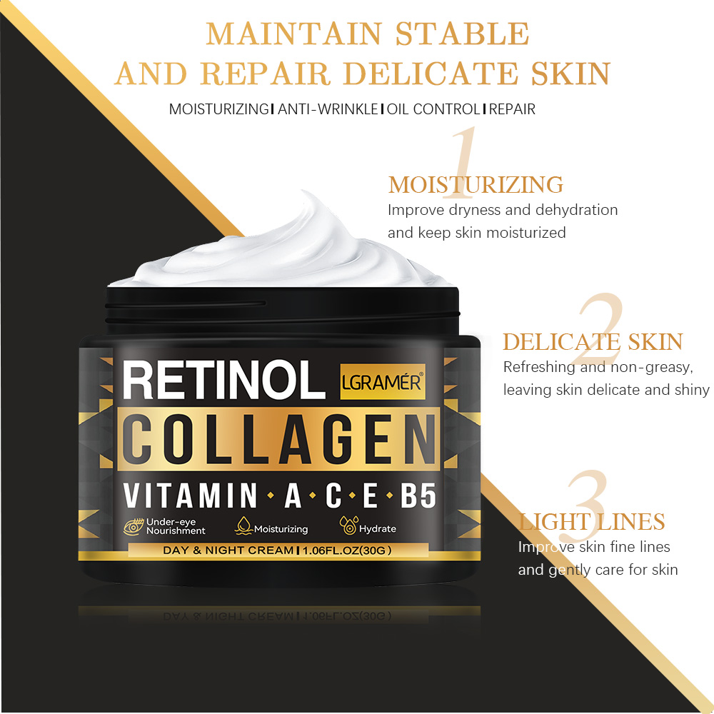 Mens Retinol Collagen Face Cream Skincare Hydrating Smooth Moisturizing Brightening Wrinkles Firmin 5