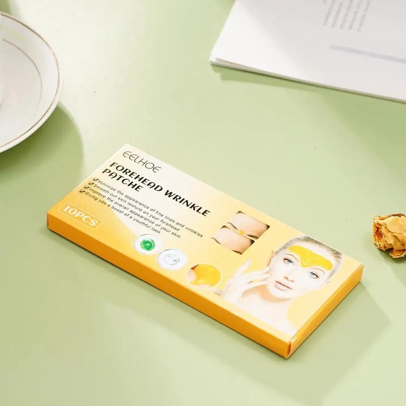 Forehead Wrinkle Patch Lightening, Collagen Firming Gel Mask, Anti Aging Facial Skincare Stickers for Smoothing Lines