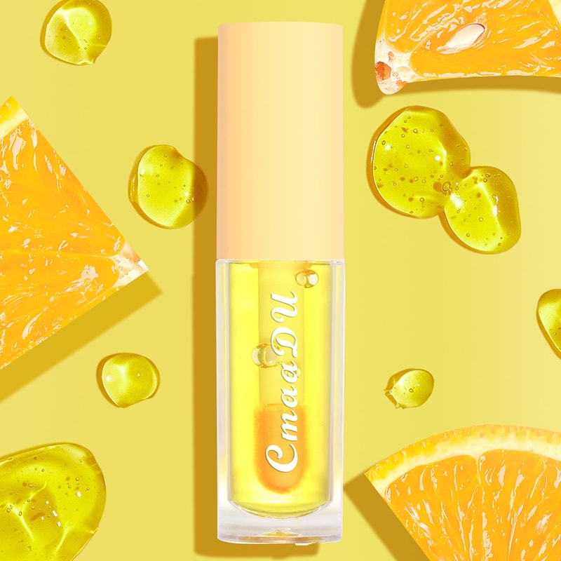 6 Color Fruit Flavor Lip Oil, Color Changing Hydrating Gloss, Moisturizing Tinted Lip Care for Smooth Soft Lips