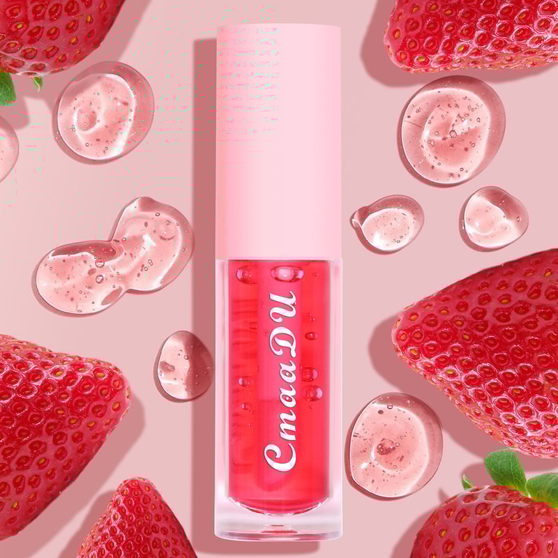 6 Color Fruit Flavor Lip Oil, Color Changing Hydrating Gloss, Moisturizing Tinted Lip Care for Smooth Soft Lips