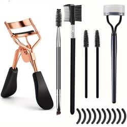 eyelash curler women, professional eyelashes curling tweezers clips, lasting eye makeup tools with pads