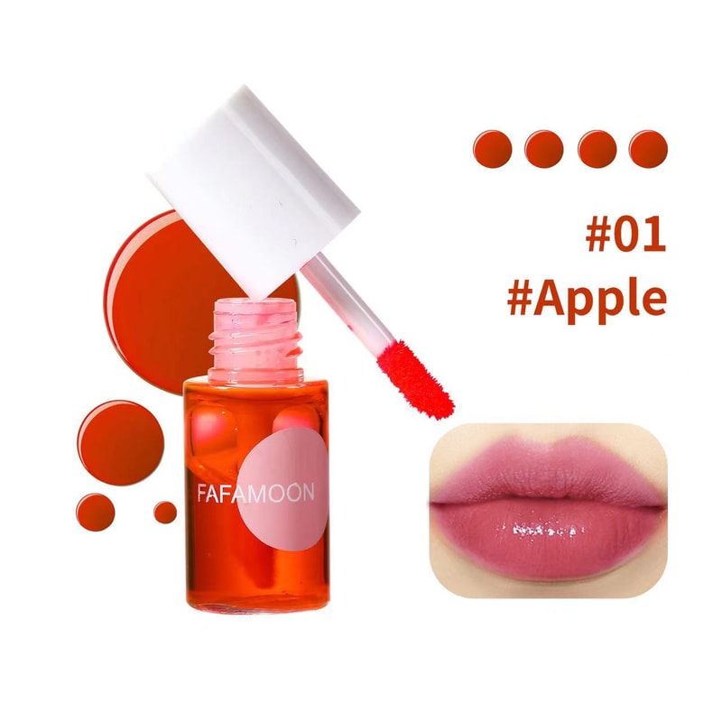 Fruity Lip Tint Water Gloss Tint, Long Lasting Colors, Moisturizing Waterproof Liquid Lipstick, Non Stick, High Pigment