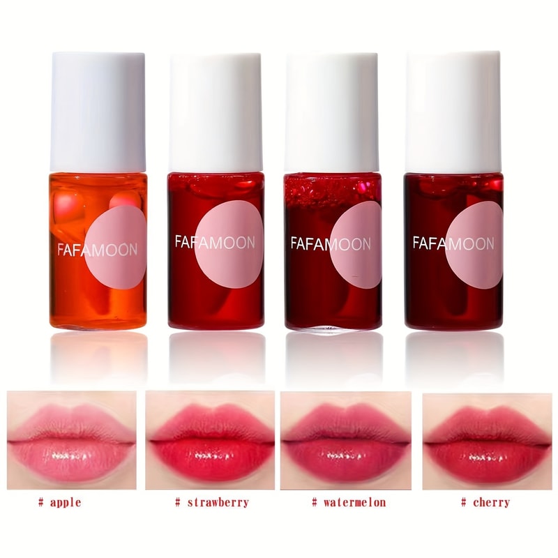 Fruity Lip Tint Water Gloss Tint, Long Lasting Colors, Moisturizing Waterproof Liquid Lipstick, Non Stick, High Pigment