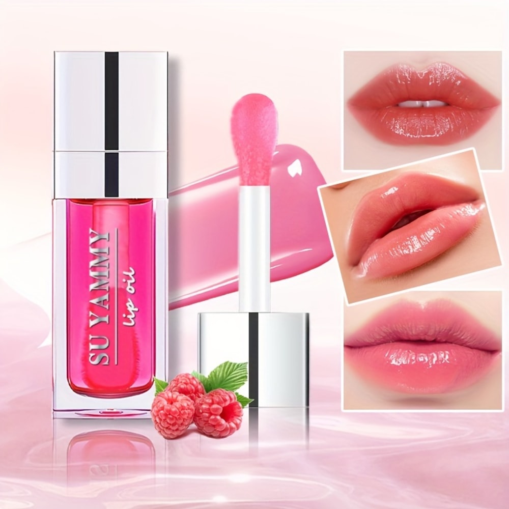 Moisturizing Transparent Lip Gloss, Hydrating Lip Glow Oil, Tinted for Lip Care and Dry Lip, Plumping, Ideal Mothers Day