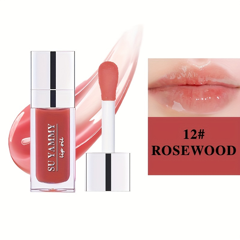 Moisturizing Transparent Lip Gloss, Hydrating Lip Glow Oil, Tinted for Lip Care and Dry Lip, Plumping, Ideal Mothers Day