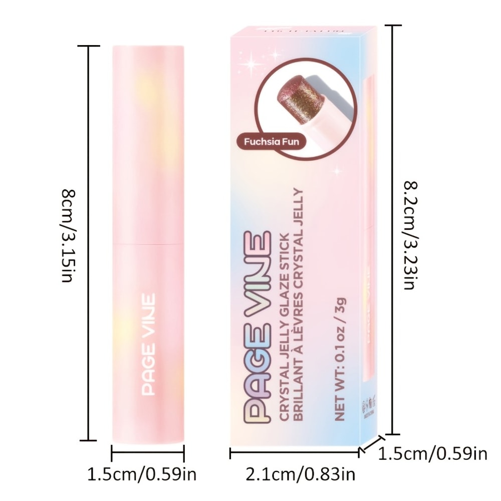 Jelly Eyeshadow Highlight Stick, Long-Lasting High Pigment, Glitter Shimmer, Valentine's Day Party, Beach Travel Holiday