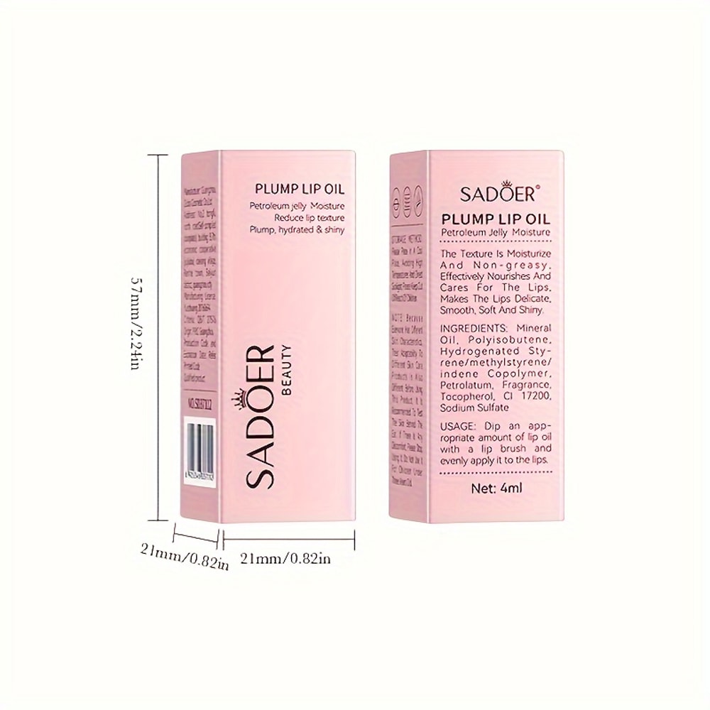 Lip Care Lip Oil 4 ML Plumping Moisturizing Lip Oil Hydrate And Shine Moisturizing And Plumping Lip 3
