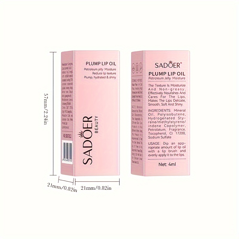 Lip Care Lip Oil 4 ML Plumping Moisturizing Lip Oil Hydrate And Shine Moisturizing And Plumping Lip 3