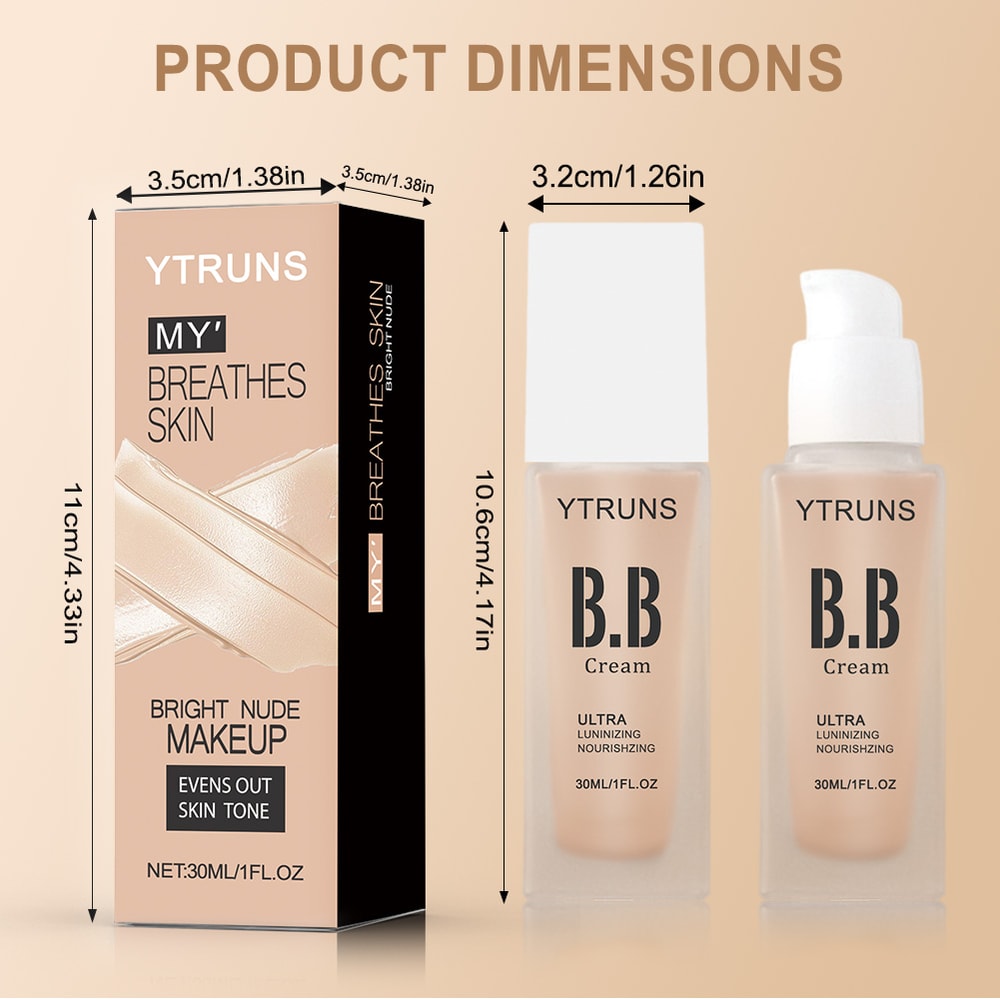 BB Cream Foundation, Hydrating, Concealing, Isolating, Ultra Long Lasting, Looks Natural, Perfect Holiday Gift