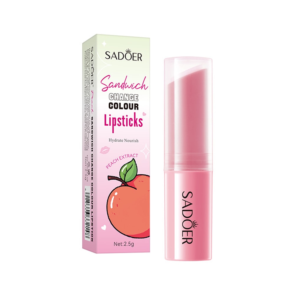 Color Changing Lipstick, Moisturizing Dudu, Sandwich Lipstick, Lipstick Girl Heart, Moisturizing Warm Fruit Color Balm