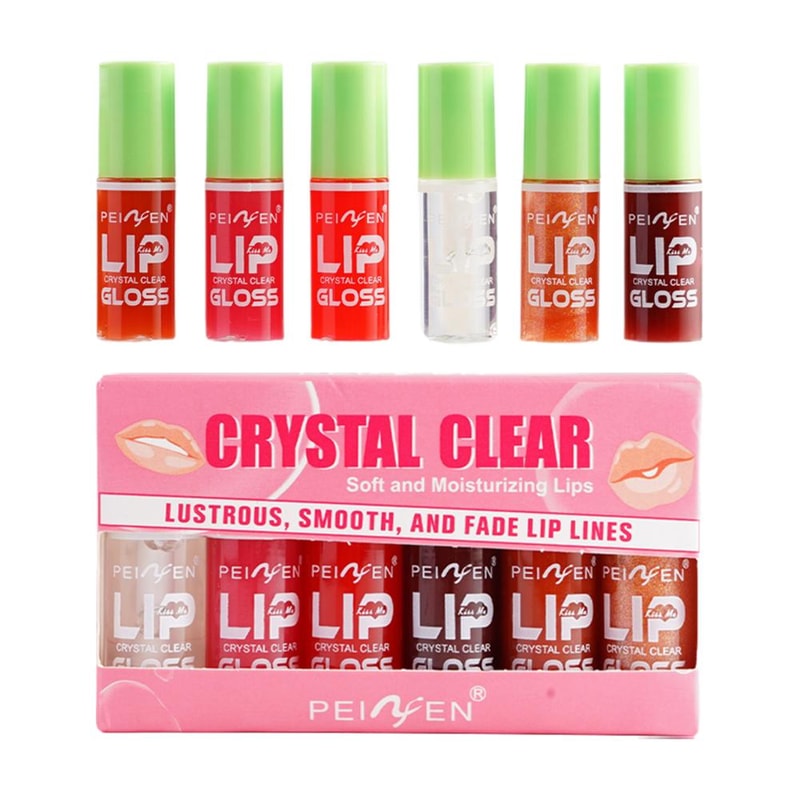 Moisturizing Lip Gloss Hydrating Lip Glaze Transparent Lip Oil Lip Plumper Lipstick Set Make Up Liq 2