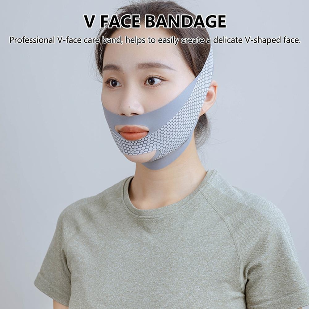 Chin Strap for Sleeping, Adjustable Face V Shaper, Jaw Exerciser, Double Chin Mask, Reusable V Face Lifting Strap