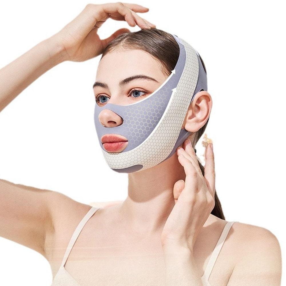 Chin Strap for Sleeping, Adjustable Face V Shaper, Jaw Exerciser, Double Chin Mask, Reusable V Face Lifting Strap