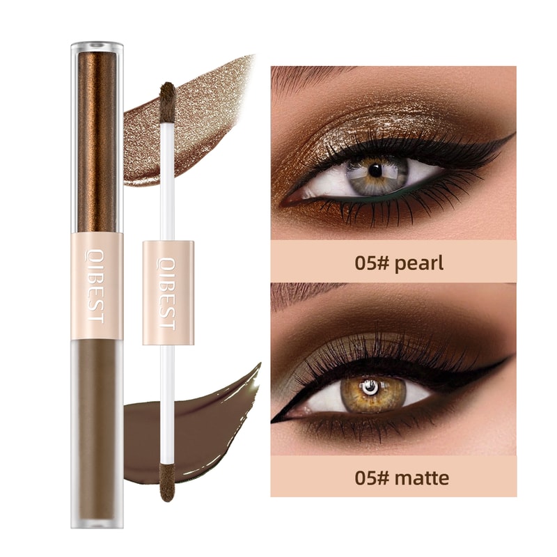 Waterproof Shimmer Highlight Pen, Nude Eye Makeup Liquid, Contour Shadow Stick, Pearly Matte, Eyeshadow Cream Smooth