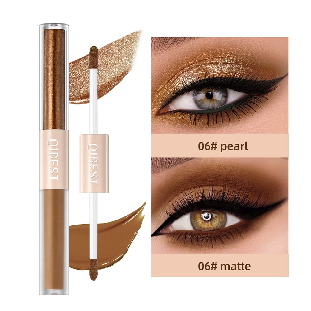 Waterproof Shimmer Highlight Pen, Nude Eye Makeup Liquid, Contour Shadow Stick, Pearly Matte, Eyeshadow Cream Smooth
