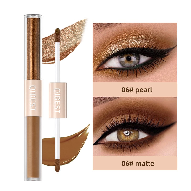 Waterproof Shimmer Highlight Pen, Nude Eye Makeup Liquid, Contour Shadow Stick, Pearly Matte, Eyeshadow Cream Smooth