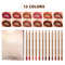 Lip Liner Pencil Set 12 Colors, Waterproof Non-Stick Lip Tint Long Lasting Makeup, Matte Lipstick Pencil