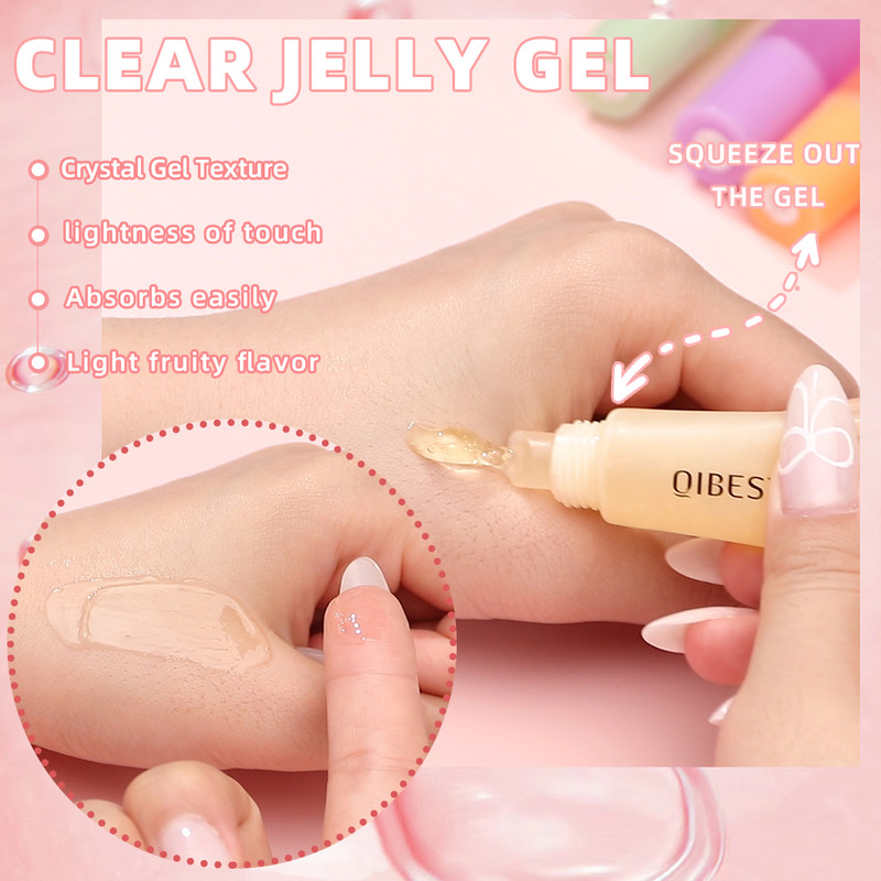 Jelly Lip Balm Moisturizing, Lightweight Long Lasting, Watery Lipstick Makeup, Natural Transparent, Lip Oil Cosmetic Lip