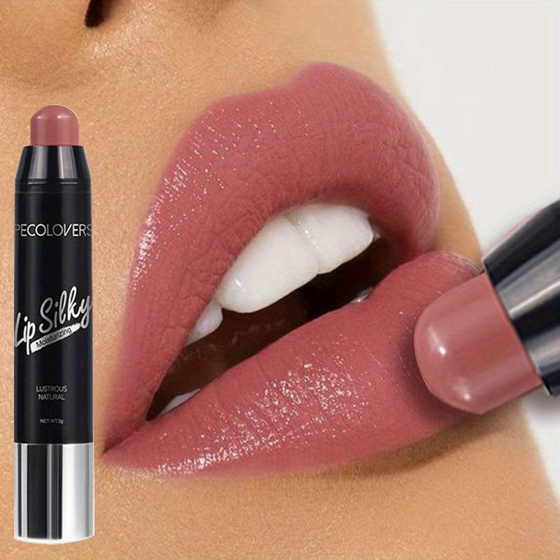 Matte Lipstick Pencil, Waterproof Long Lasting Lip Stain, Non Stick Cup Nude Tint, Cosmetic Lipstick Pen Makeup