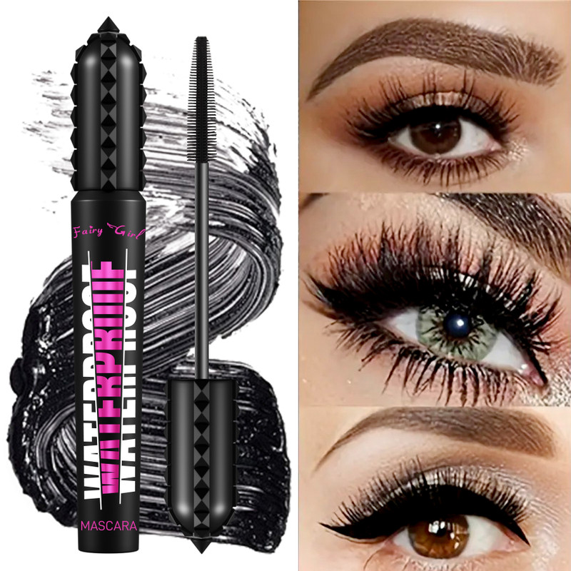 Black Waterproof Mascara 4D Effect Korean Cosmetics Lengthening Eye Lashes Mascara For All Makeup P 6