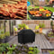 Heavy Duty BBQ Grill Cover, Anti-Dust Waterproof Outdoor Barbecue Cover for Weber, Charbroil & Round Grills