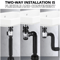 Drain Pipe Set Flexible Flip-Top Sink Drain with Deodorizing Filter, Universal Anti-Clogging Downspout for Kitchen Sinks
