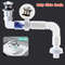 Drain Pipe Set Flexible Flip-Top Sink Drain with Deodorizing Filter, Universal Anti-Clogging Downspout for Kitchen Sinks