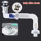 Drain Pipe Set Flexible Flip-Top Sink Drain with Deodorizing Filter, Universal Anti-Clogging Downspout for Kitchen Sinks