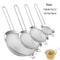 Stainless Steel Oil Strainer with Fine Wire Mesh Essential Baking Frying Kitchen Tool